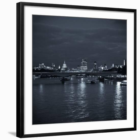 Waterloo Bridge and River Thames, London, England-Jon Arnold-Framed Premium Photographic Print