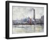 Waterloo Bridge and St Paul's from the Embankment, C1875-1934-Emily Murray Paterson-Framed Giclee Print