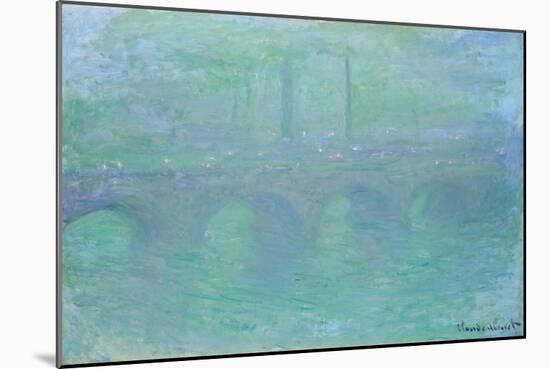 Waterloo Bridge at Dusk, 1904-Claude Monet-Mounted Giclee Print