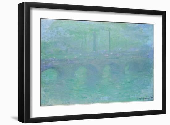 Waterloo Bridge at Dusk, 1904-Claude Monet-Framed Premium Giclee Print