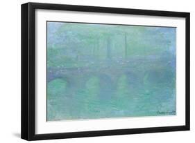 Waterloo Bridge at Dusk, 1904-Claude Monet-Framed Premium Giclee Print