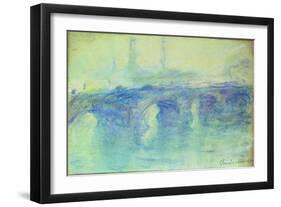 Waterloo Bridge, C.1899-Claude Monet-Framed Premium Giclee Print