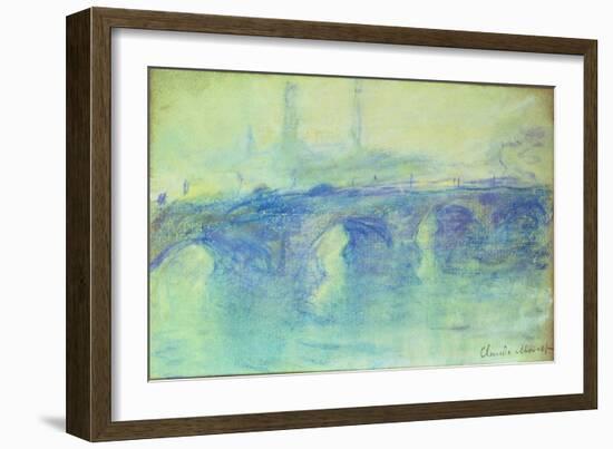 Waterloo Bridge, C.1899-Claude Monet-Framed Giclee Print