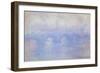 Waterloo Bridge: Effect of Mist, 1903-Claude Monet-Framed Giclee Print