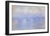 Waterloo Bridge: Effect of Mist, 1903-Claude Monet-Framed Giclee Print