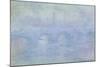 Waterloo Bridge: Effect of the Mist, 1903-Claude Monet-Mounted Giclee Print