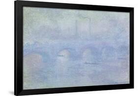 Waterloo Bridge: Effect of the Mist, 1903-Claude Monet-Framed Premium Giclee Print