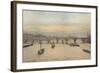 'Waterloo Bridge From Charing Cross Railway Bridge', 1888 (1926)-John Crowther-Framed Giclee Print