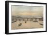 'Waterloo Bridge From Charing Cross Railway Bridge', 1888 (1926)-John Crowther-Framed Giclee Print