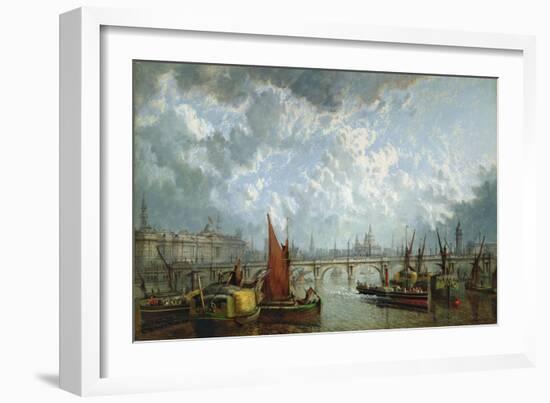 Waterloo Bridge from the River Thames-John Macvicar Anderson-Framed Giclee Print