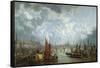 Waterloo Bridge from the River Thames-John Macvicar Anderson-Framed Stretched Canvas