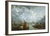Waterloo Bridge from the River Thames-John Macvicar Anderson-Framed Giclee Print