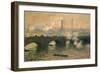 Waterloo Bridge, Gray Day, 1903-Claude Monet-Framed Giclee Print