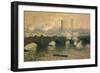 Waterloo Bridge, Gray Day, 1903-Claude Monet-Framed Giclee Print