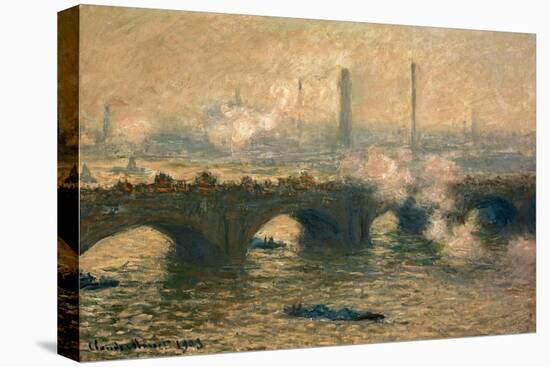 Waterloo Bridge, Gray Day, 1903-Claude Monet-Stretched Canvas
