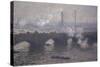 Waterloo Bridge: Gray Day-Claude Monet-Stretched Canvas