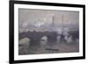 Waterloo Bridge: Gray Day-Claude Monet-Framed Giclee Print