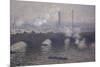 Waterloo Bridge: Gray Day-Claude Monet-Mounted Giclee Print