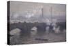 Waterloo Bridge: Gray Day-Claude Monet-Stretched Canvas