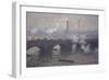 Waterloo Bridge: Gray Day-Claude Monet-Framed Giclee Print