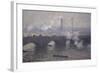 Waterloo Bridge: Gray Day-Claude Monet-Framed Giclee Print