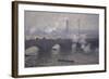 Waterloo Bridge: Gray Day-Claude Monet-Framed Giclee Print