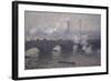 Waterloo Bridge: Gray Day-Claude Monet-Framed Giclee Print