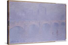 Waterloo Bridge, Hazy Sunshine-Claude Monet-Stretched Canvas