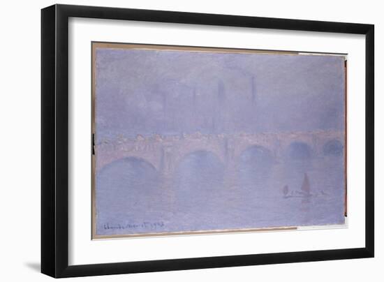 Waterloo Bridge, Hazy Sunshine-Claude Monet-Framed Giclee Print