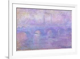 Waterloo Bridge in Fog, 1899-1901-Claude Monet-Framed Giclee Print