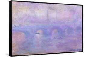 Waterloo Bridge in Fog, 1899-1901-Claude Monet-Framed Stretched Canvas