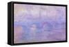 Waterloo Bridge in Fog, 1899-1901-Claude Monet-Framed Stretched Canvas