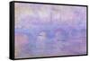 Waterloo Bridge in Fog, 1899-1901-Claude Monet-Framed Stretched Canvas