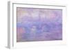 Waterloo Bridge in Fog, 1899-1901-Claude Monet-Framed Giclee Print