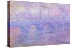 Waterloo Bridge in Fog, 1899-1901-Claude Monet-Stretched Canvas