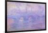 Waterloo Bridge in Fog, 1899-1901-Claude Monet-Framed Giclee Print