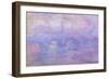 Waterloo Bridge in Fog, 1899-1901-Claude Monet-Framed Premium Giclee Print