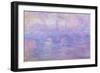 Waterloo Bridge in Fog, 1899-1901-Claude Monet-Framed Premium Giclee Print