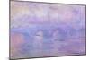 Waterloo Bridge in Fog, 1899-1901-Claude Monet-Mounted Premium Giclee Print