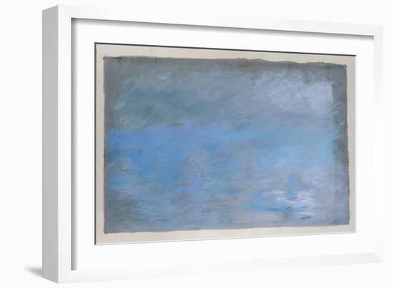 Waterloo Bridge in Fog, 1901-Claude Monet-Framed Giclee Print