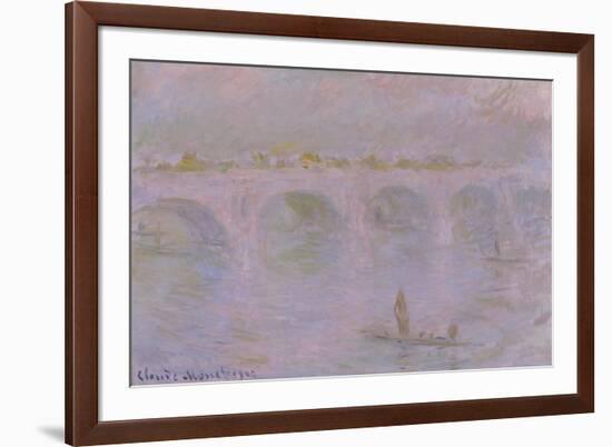 Waterloo Bridge in London, 1902-Claude Monet-Framed Giclee Print