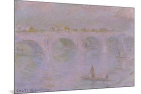 Waterloo Bridge in London, 1902-Claude Monet-Mounted Giclee Print