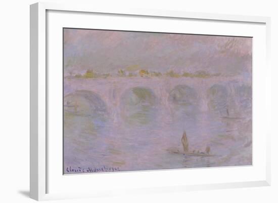 Waterloo Bridge in London, 1902-Claude Monet-Framed Giclee Print