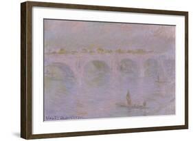 Waterloo Bridge in London, 1902-Claude Monet-Framed Giclee Print