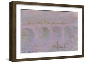 Waterloo Bridge in London, 1902-Claude Monet-Framed Giclee Print