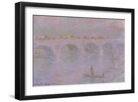 Waterloo Bridge in London, 1902-Claude Monet-Framed Giclee Print