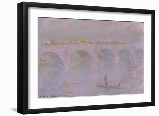 Waterloo Bridge in London, 1902-Claude Monet-Framed Giclee Print