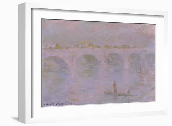 Waterloo Bridge in London, 1902-Claude Monet-Framed Giclee Print