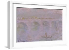 Waterloo Bridge in London, 1902-Claude Monet-Framed Giclee Print