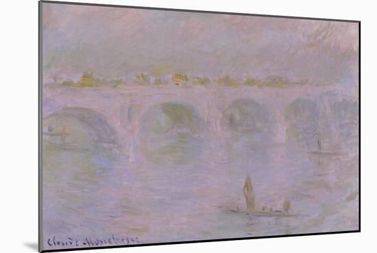 Waterloo Bridge in London, 1902-Claude Monet-Mounted Giclee Print